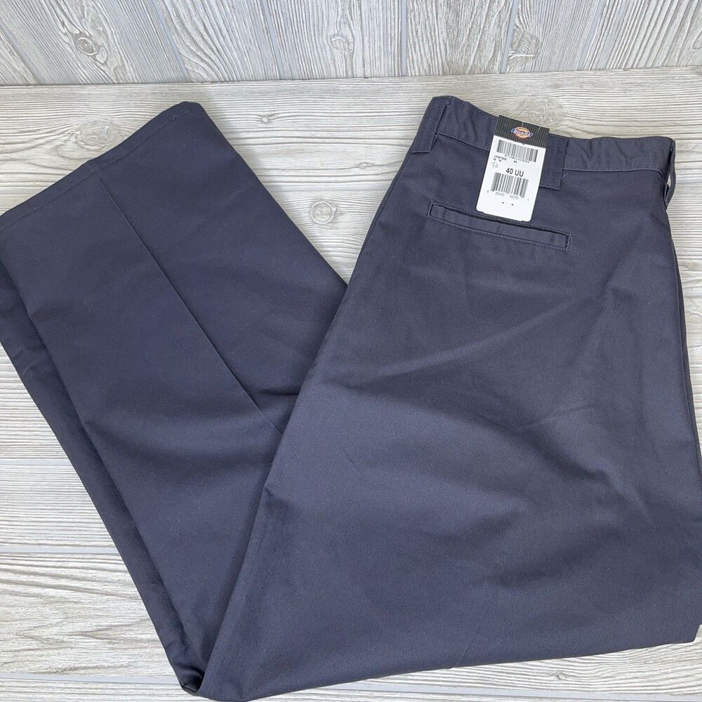 DICKIES INDUSTRIAL Relaxed Fit Work Pants Men's Size 40UU LP2272 Hemmed 40x29.5